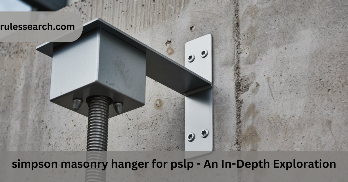 simpson masonry hanger for pslp